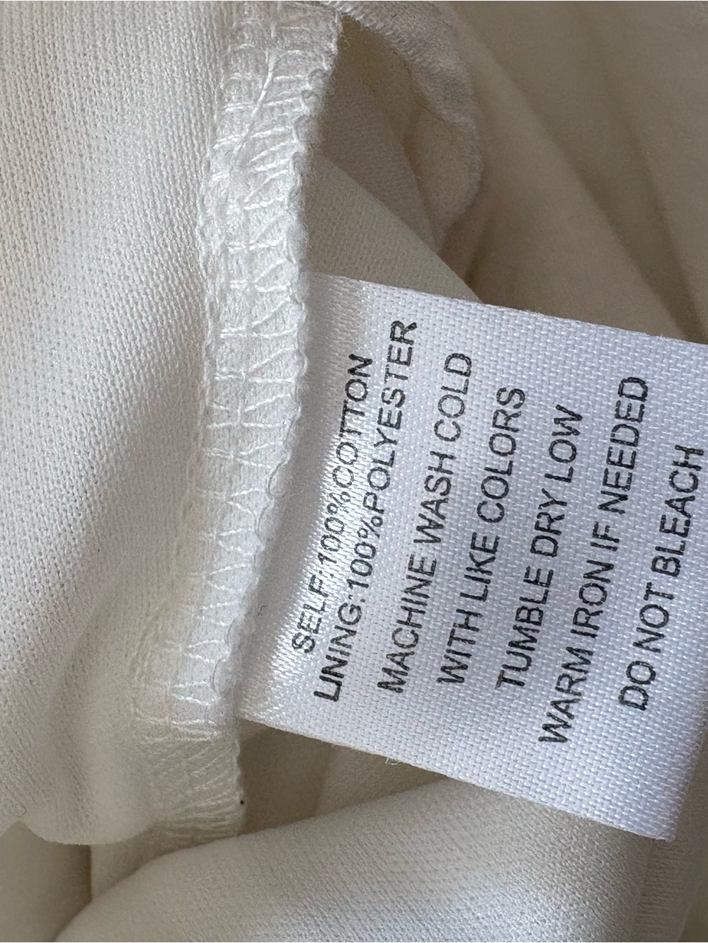 100% cotton White V-Neck Smocked Waist Maxi Dress - Picture 6 of 6